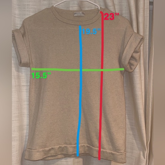 Brunello cucinelli cream colored cashmere shirt. Note 2 minor holes in photos - Picture 6 of 6